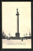 AK St. Pétersbourg, La Colonne D`Alexandre  - Russland