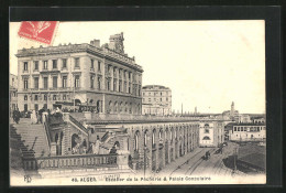 CPA Alger, Escalier De La Pecherie & Palais Consulaire  - Alger