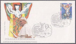 Vatican 1983, The Jubilee Of The Redemption, Special Cover (II) - Otros & Sin Clasificación