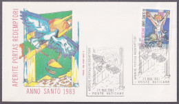 Vatican 1983, The Jubilee Of The Redemption, Special Cover (III) - Andere & Zonder Classificatie