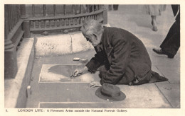 R296079 8. London Life. A Pavement Artist Outside The National Portrait Gallery. - Other & Unclassified