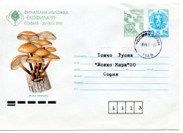 64268 - Bulgarien - 1991 - 5&25St GAU Pilze Als OrtsBf SOFIJA - Paddestoelen