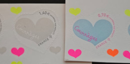 France 2016 Autoadhésifs N°1230 Et 1231 Saint Valentin COEURS DE COURREGES - Neufs