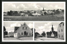 AK Mähring /Opf., Strassenpartie Mit Gasthaus, Kirche, Teilansicht  - Other & Unclassified