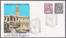 Vatican 1984, Closing The Holy Door - Santa Maria Maggiore, Special Postmark & Cover - Otros & Sin Clasificación