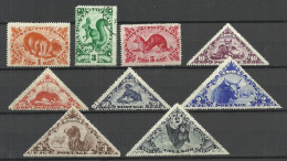 TUVA Touva Tannu Tuwa 1935 = 9 Values From Set Michel 66 - 75 * (3 K. Is Used/o) - Touva