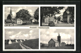 AK Presseck /Frankenwald, Kirche, Strassenpartie Mit Gebäudeansicht, Ortspartie  - Other & Unclassified