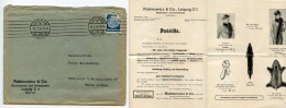 Germany 1936 Cover & Catalog; Leipzig - Rabinowicz & Co., Rauchwaren Und Kommission; 4pf. Hindenburg - Lettres & Documents