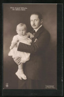 AK Prinz August Wilhelm Von Preussen Mit Seinem Sohn  - Royal Families