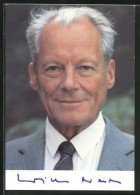 AK Portrait Von Willy Brandt  - Hommes Politiques & Militaires