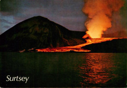 73945446 Surtsey_Vestmannaeyjarinsel_Iceland Vulkan Nachtaufnahme - Island