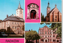 73945423 Radkow_Wuenschelburg_PL Rathaus Portal Kirche Marktplatz - Pologne