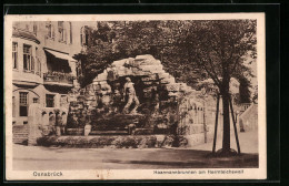 AK Osnabrück, Haarmannbrunnen Am Herrnteichswall  - Osnabrueck