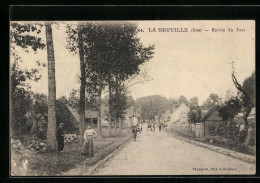 CPA La Neuville-en-Hez, Entrée Du Pays  - Other & Unclassified