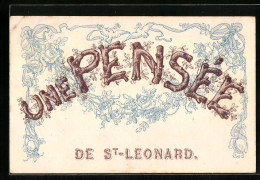 CPA Saint-Léonard, Une Pensée De St-Leonhard  - Other & Unclassified