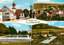 73865357 Wuestenrot Kirche Panorama Waldfreibad Minigolfanlage Wuestenrot - Autres & Non Classés