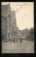 CPA Breteuil, Rue De L`Eglise  - Breteuil