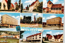 73865259 Kitzingen Main Kirche Postamt Hochhaus Falterturm Freibad Boehmerwald-S - Kitzingen