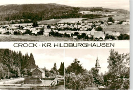 73865244 Crock Auengrund Panorama Freibad Blick Zur Kirche  - Other & Unclassified