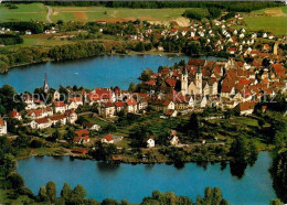 72872377 Bad Waldsee Mit Stadtsee Fliegeraufnahme Bad Waldsee - Bad Waldsee