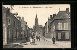 CPA Saint-Just-en-Chaussée, La Rue Carnot  - Autres & Non Classés