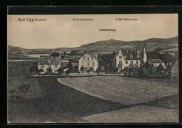 AK Bad Oppelsdorf, Ortspartie Mit Schwesterheim, Villa Waldesruh Und Gickelsberg  - Sudeten