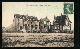 CPA Le Crotoy, Chalets Sur La Plage  - Le Crotoy