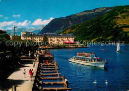 72870412 Zell See Seepromenade Mit Grandhotel Und Steinernem Meer Zell Am See - Andere & Zonder Classificatie