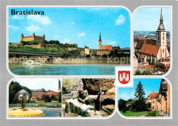 72870267 Bratislava Pressburg Pozsony Hrad Goticky Dom Fontana Medickej Zahrade  - Slovakia