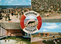 72869405 Westerland Sylt Strand Fliegeraufnahme Musikpavillon Westerland - Autres & Non Classés