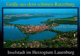 72868756 Ratzeburg Inselstadt Naturpark Lauenburgische Seen Fliegeraufnahme Ratz - Ratzeburg