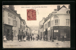 CPA Poix, La Grande Rue Saint-Denis, Vue De La Rue  - Andere & Zonder Classificatie