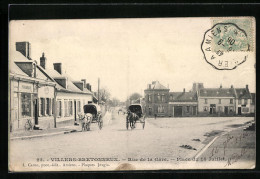 CPA Villers-Bretonneux, Rue De La Gare, Place Du 14 Juillet  - Villers Bretonneux