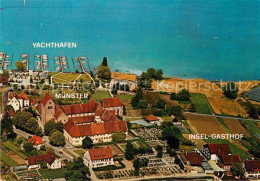 72868731 Insel Reichenau Insel Gasthof Muenster Yachthafen Fliegeraufnahme Reich - Autres & Non Classés
