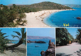 72867934 Vai Strand Palmen Seepanorama Vai - Greece