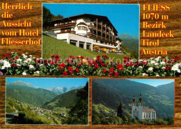 72867904 Fliess Hotel Restaurant Fliesserhof Fliegeraufnahme Kirche Fliess - Other & Unclassified