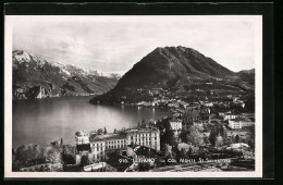 AK Lugano, Ortsansicht Mit Monte St. Salvatore  - Lugano