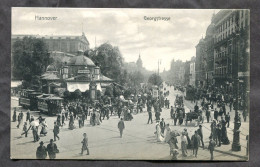 HANOVER Germany C1905-08 Georgstrasse. Tram. Old Postcard (h1824) - Kiel