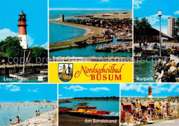 72865565 Buesum Nordseebad Leuchtturm Fliegeraufnahme Kurpark Strandpartien Bues - Büsum