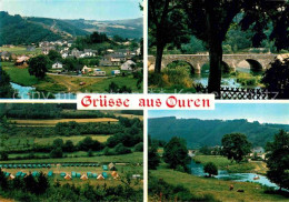 72865307 Ouren Panorama Campingplatz Steinbruecke Partie Am Fluss  - Sonstige & Ohne Zuordnung