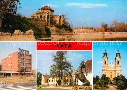 72865259 Tata Tovaros Burg Am Oeregsee Kirche Hirschskulptur Toto Hochhaus Tata  - Hungary