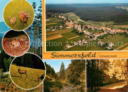 72865012 Simmersfeld Fliegeraufnahme Wild Wald Simmersfeld - Other & Unclassified