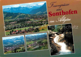 72865003 Sonthofen Oberallgaeu Fliegeraufnahmen Wasserfall  Sonthofen - Sonthofen