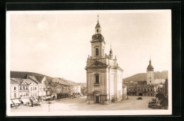 AK Hranice Na Morave, Ortspartie Mit Kirche  - Czech Republic