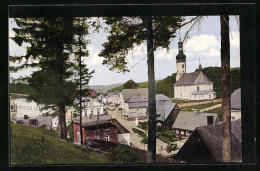 AK Zeidler I. B., Ortspartie Mit Kirche  - Tchéquie