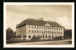 AK B. Budweis, Hauptpostgebäude Von Der Strasse Gesehen  - Tchéquie