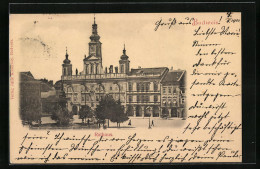 AK Budweis, Rathaus Am Ringplatz  - Czech Republic