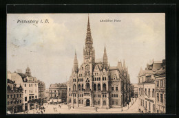 AK Reichenberg I. B., Altstädter Platz Mit Kirche  - Tchéquie