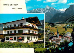 72863702 Zell Ziller Tirol Pension Haus Gstrein Gesamtansicht Mit Alpenpanorama  - Sonstige & Ohne Zuordnung