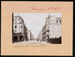 Fotografie Brück & Sohn Meissen, Ansicht Meissen I. Sa., Kaiserstrasse / LutherStrasse, Bäckerei Und Modegeschäft  - Plaatsen